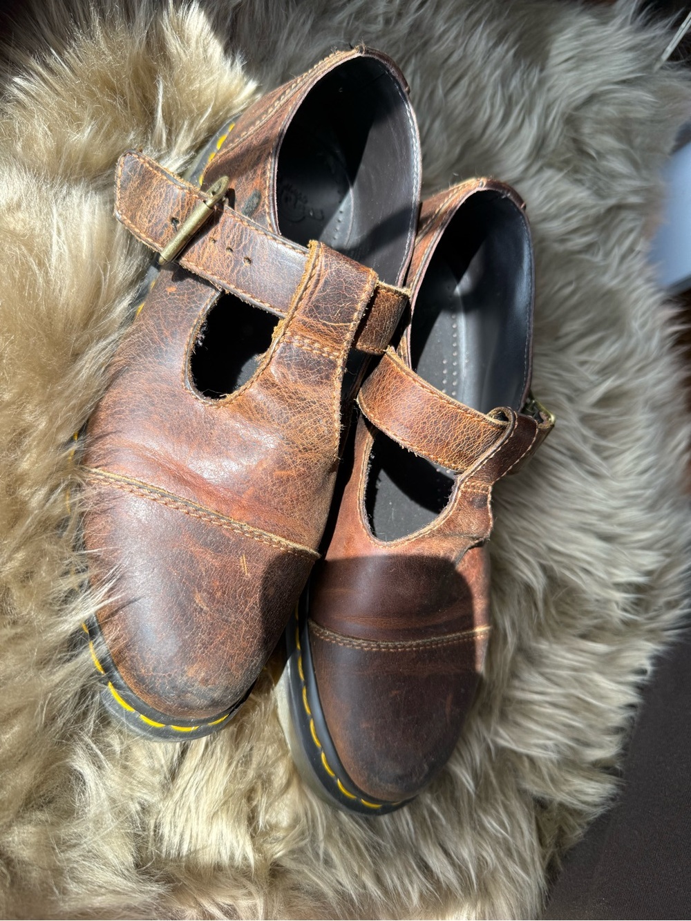 Dr Marten Leather Mary Jane Shoes - Picture 2 of 7